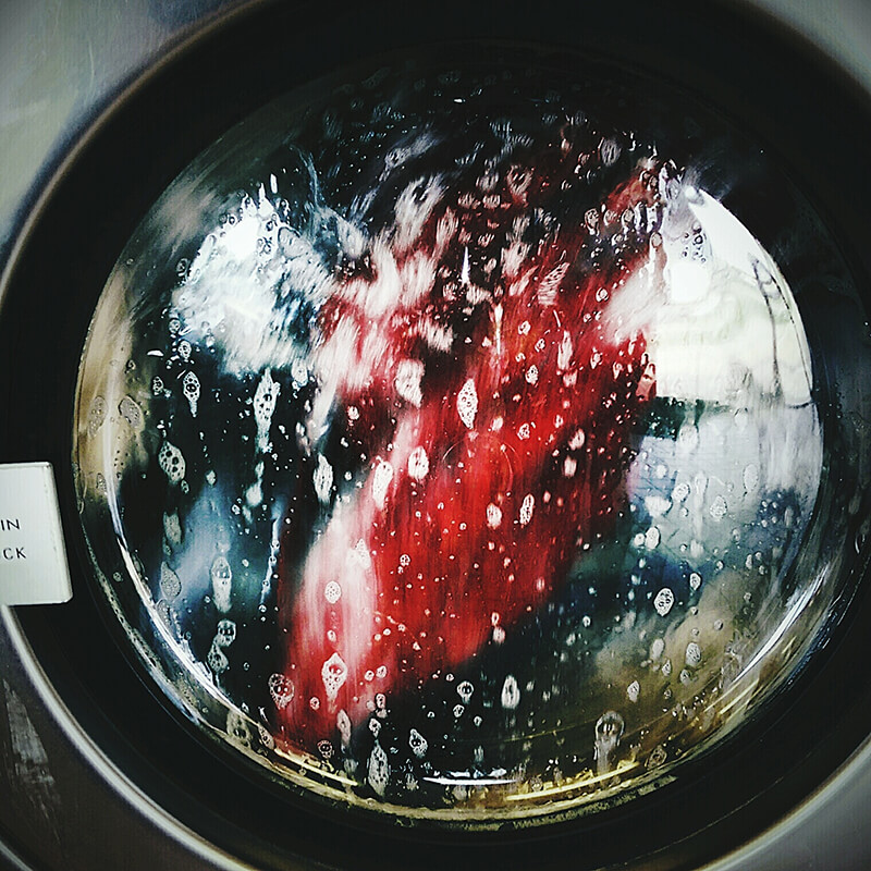 washing laundry